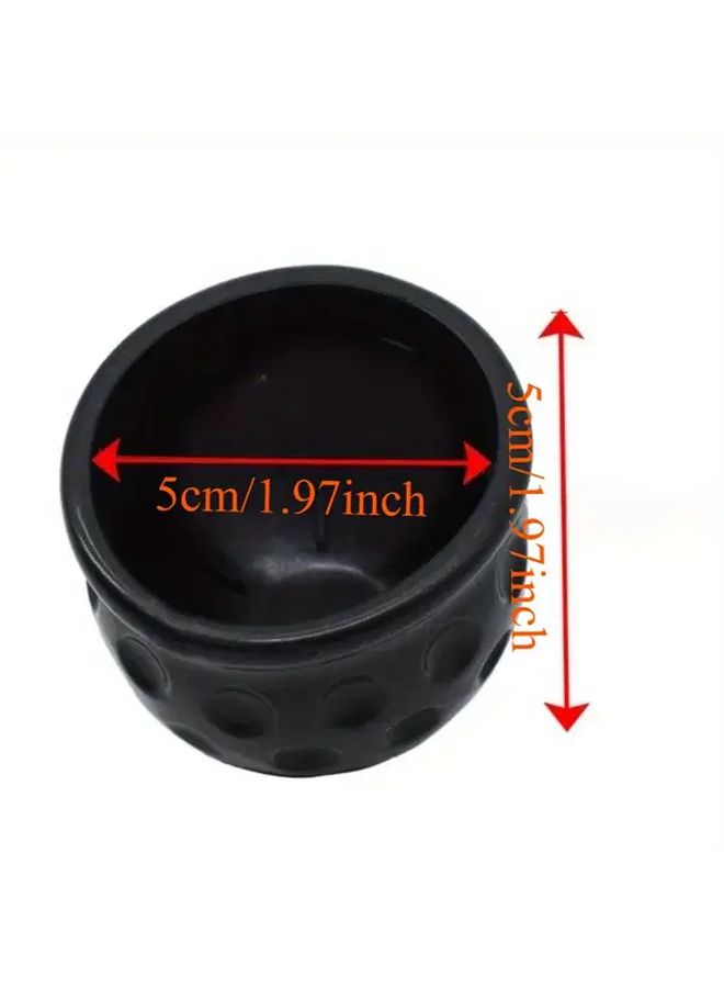 Red Universal Trailer Hitch Cover Ball Cap Heavy Duty 50mm All Weather Fit - Image 4