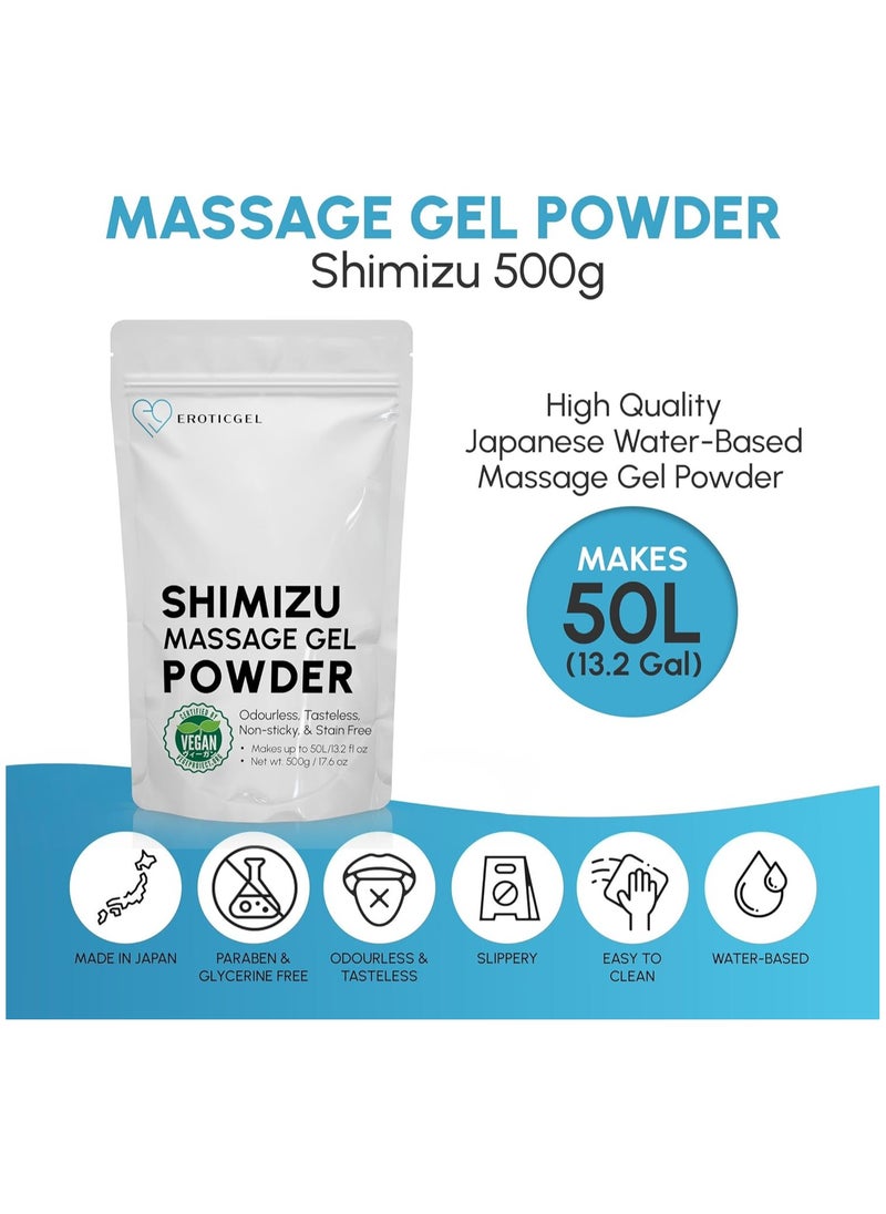 EROTICGEL - Nuru Massage Gel Therapy Powder 500g | Seaweed & Green Tea | Made in Japan | Paraben & Glycerine Free - Image 1