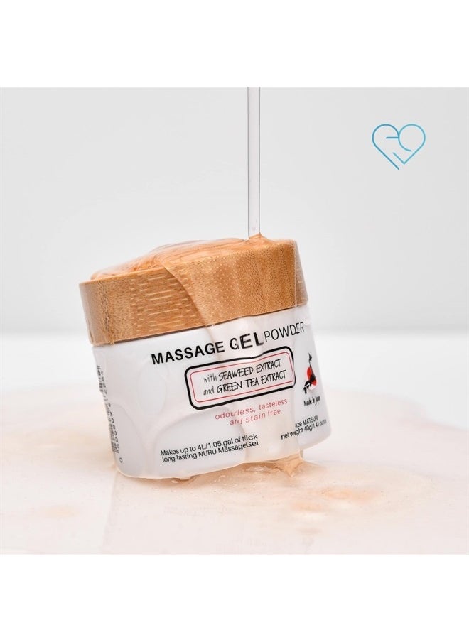 EROTICGEL - Nuru Massage Gel Therapy Powder 500g | Seaweed & Green Tea | Made in Japan | Paraben & Glycerine Free - Image 1