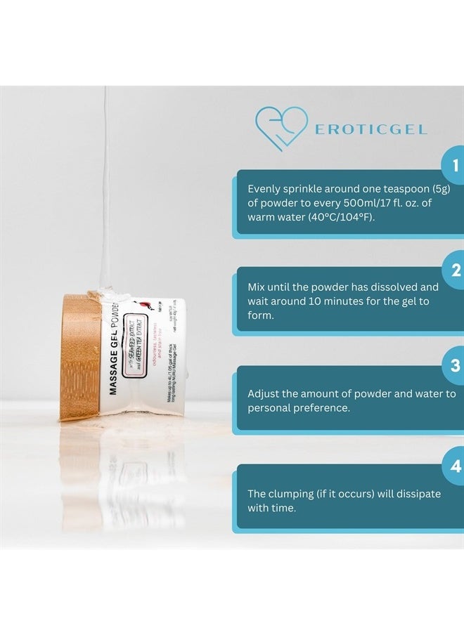 EROTICGEL - Nuru Massage Gel Therapy Powder 500g | Seaweed & Green Tea | Made in Japan | Paraben & Glycerine Free - Image 1