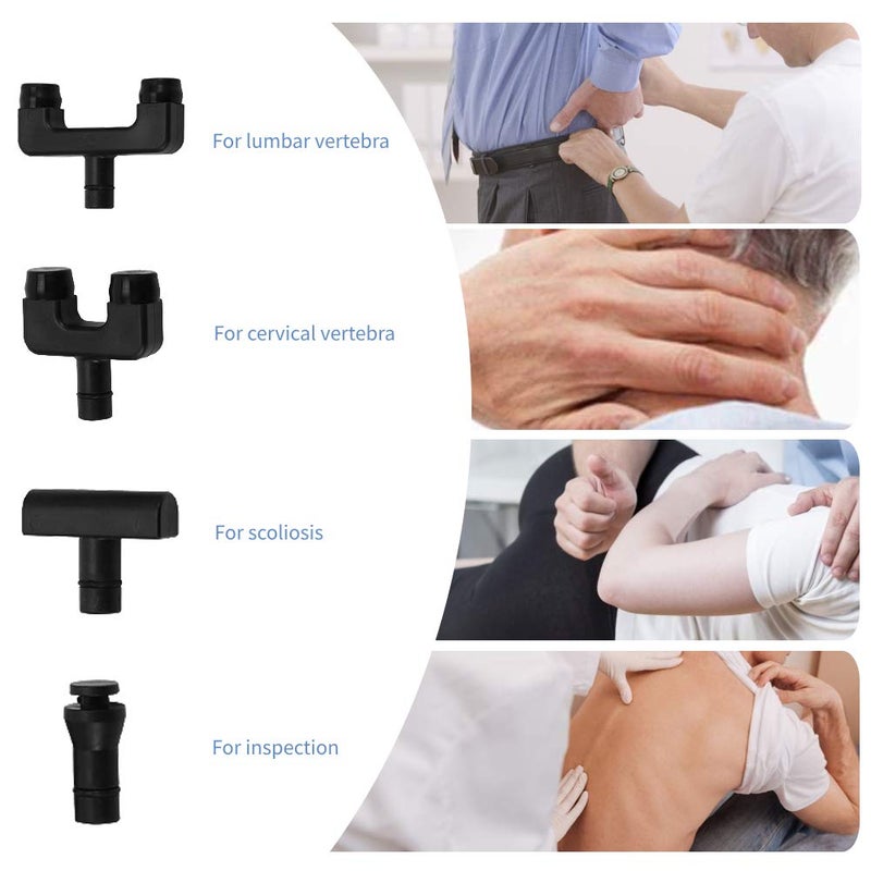 Cimenn 6 Levels Manual Chiropractic Spine Adjusting Corrector Tool, Manual Chiropractic Tool Spine Correction Gun, Adjust Vertebration Cervical Force Spine Massager with 4 Head, for Improve Joint Pain - Image 4