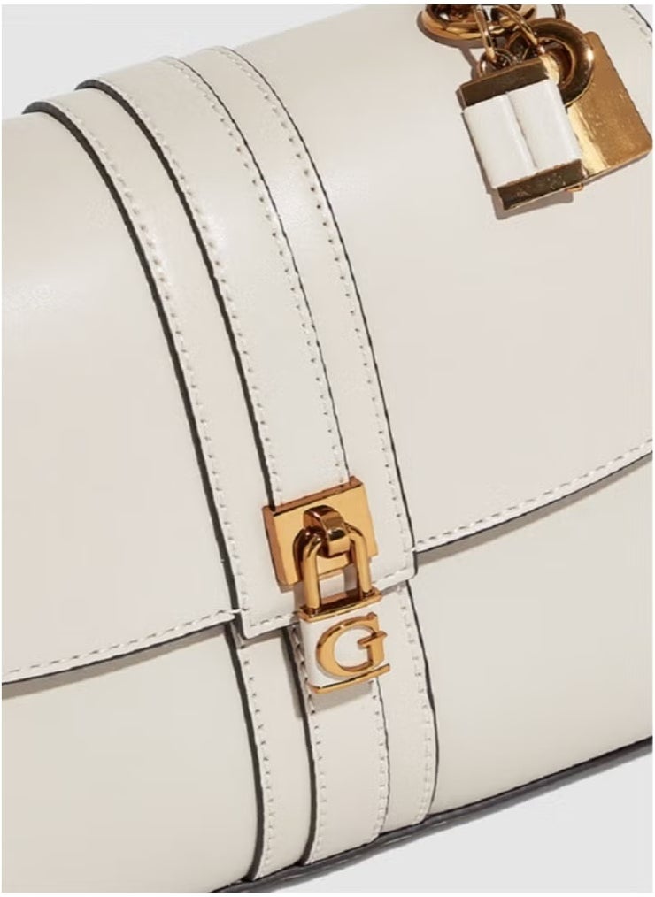 GUESS Ginevra Logo Top Handle Flap Cross-body Bags  - Image 2