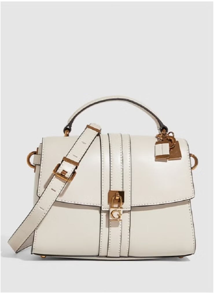 GUESS Ginevra Logo Top Handle Flap Cross-body Bags  - Image 1