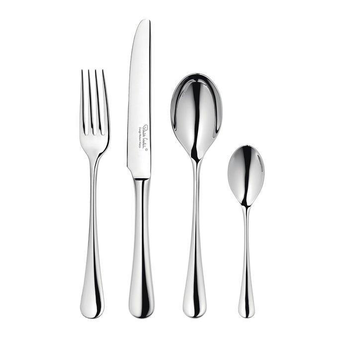 RADFORD BRIGHT 24 PIECE CUTLERY SET FOR 6 PEOPLE MADE FROM STAINLESS STEEL DISHWASHER SAFE