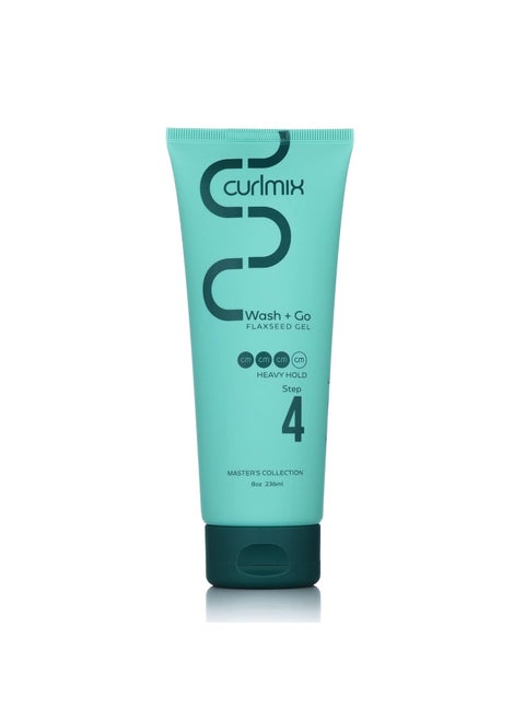 CurlMix Heavy Hold Flaxseed Gel for Curly Hair  Defines  Elongates Curls without Dryness or Flaking