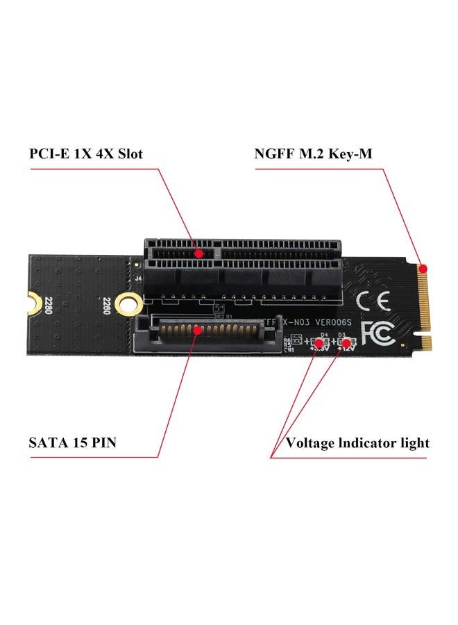 MZHOU M.2 to PCIe 4X Adapter, NGFF M.2 Interface to PCI Express 4X Interface Supports Windows Vista/XP/7/8/10, Linux(2pcs) - Image 5