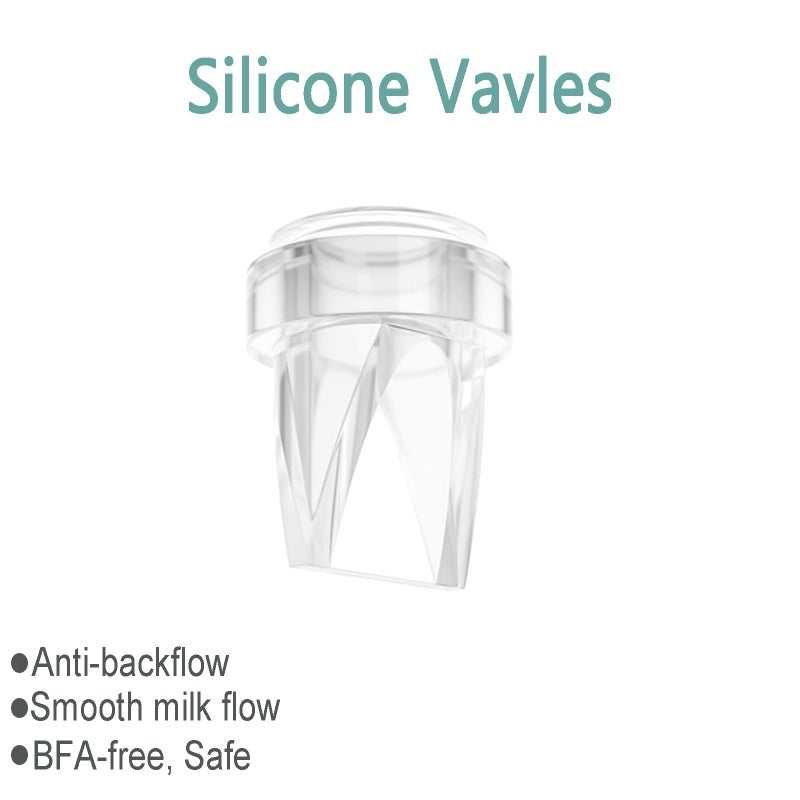 TOVVILD Duckbill Valve Silicone Diaphragm 4pcs, Suitable for Mommed S21 Breast Pump, Compatiable with Missaa Mumgaroo S18/S19, Breast Pump Parts Replace Accessories - Image 5