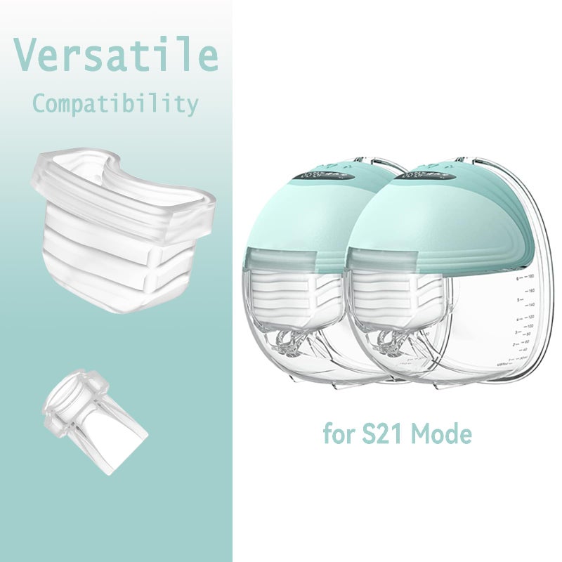 TOVVILD Duckbill Valve Silicone Diaphragm 4pcs, Suitable for Mommed S21 Breast Pump, Compatiable with Missaa Mumgaroo S18/S19, Breast Pump Parts Replace Accessories - Image 2