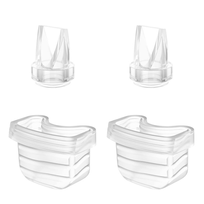 TOVVILD Duckbill Valve Silicone Diaphragm 4pcs, Suitable for Mommed S21 Breast Pump, Compatiable with Missaa Mumgaroo S18/S19, Breast Pump Parts Replace Accessories - Image 1