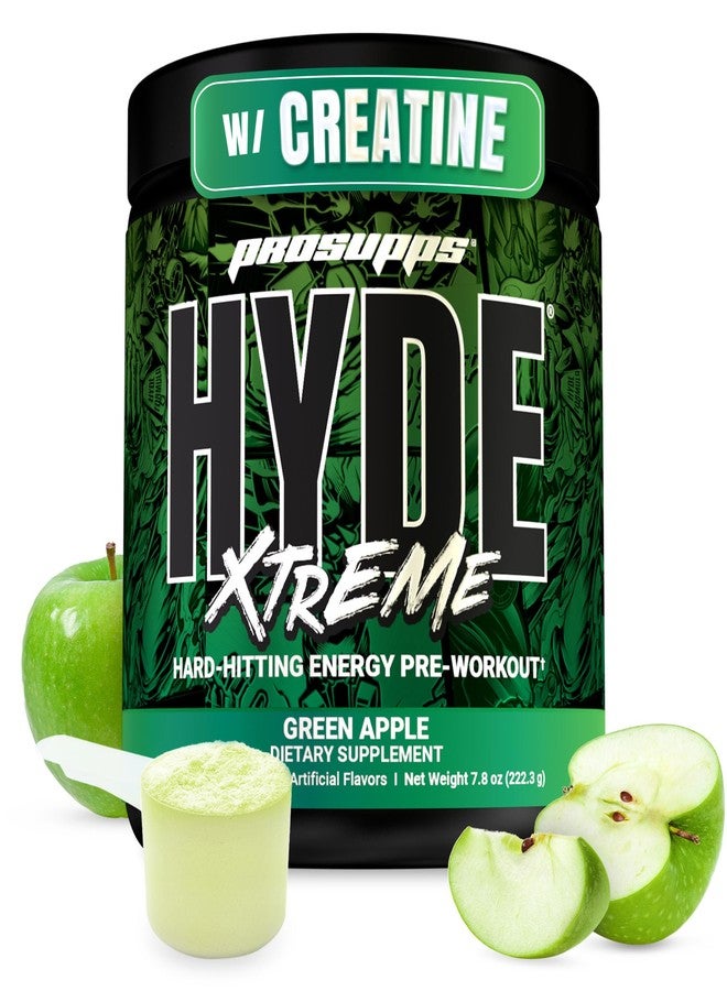 ProSupps Mr. Hyde Xtreme Pre Workout Powder with Creatine, Beta Alanine & Caffeine (Green Apple, 30 Servings) - Image 1