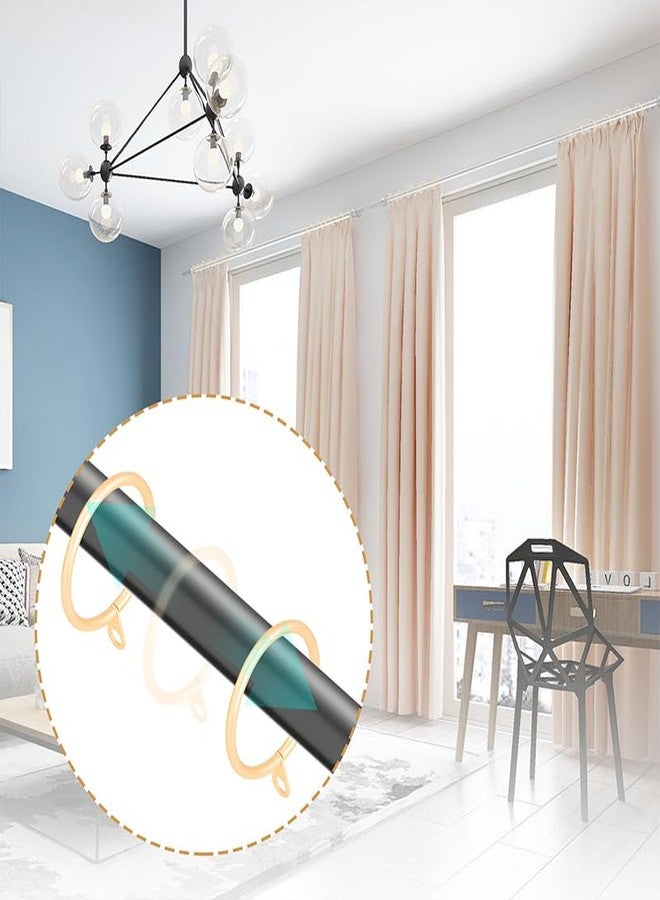 Wision 28 pcs 1.5-Inch Inner Diameter Metal Drapery Rings Curtain Rings with Eyelets, Fits Up to 1 1/4-Inch Rod, Warm Gold - Image 5