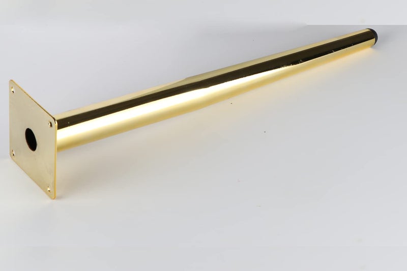 Osring 16 Inch Furniture Table Legs Golden Steel Round Tapered Modern Sofa Feet Straight Metal Furniture Leg Hardware for Cabinet and Couch 4 Pack - Image 5