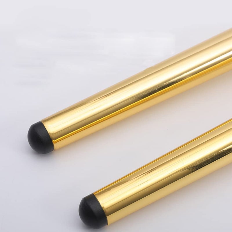 Osring 16 Inch Furniture Table Legs Golden Steel Round Tapered Modern Sofa Feet Straight Metal Furniture Leg Hardware for Cabinet and Couch 4 Pack - Image 3