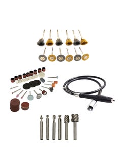 Digital Craft Digital Craft Rotary Tool Accessories Kit Mini Drill Bit Set with 32mm Mandrel in Electric Drill with 105Pc Rotary Tool Set Grinder Shaft 12Pc Wire Brush 6pc HSS Rotary Burs  - Image 1