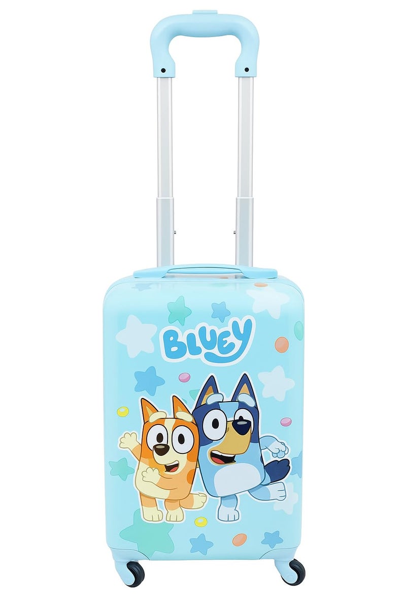 Fast Forward Bluey 20" Hardshell Luggage - Cute & Durable Hard-side Suitcase for Travel with Spinner Wheels 20"x12"x8" - Image 1