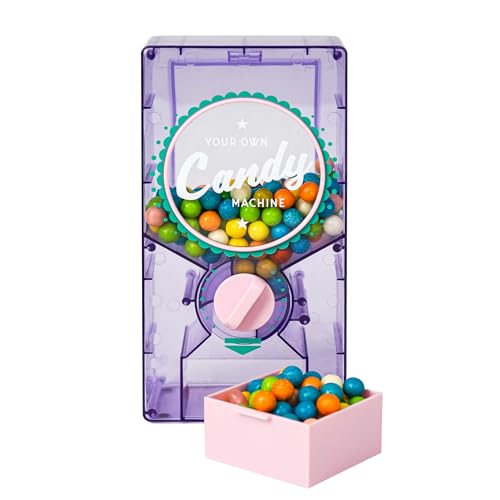 YOBRO Retro Candy Dispenser,Candy Machine- Gumball & Nut Dispenser for Coffee Bean Nuts,Fun Vending Machine for Home or Office,White Elephant Gifts,Stocking Stuffers for Family,3+YEAR (Purple) - Image 2