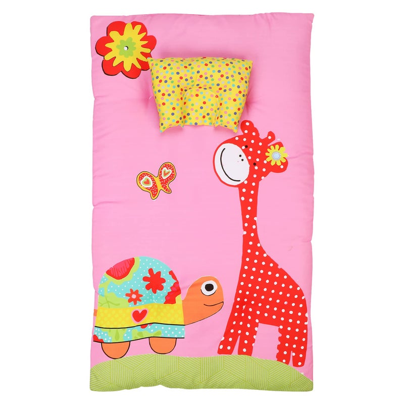 AMARDEEP Baby Bedding with Pillow Digital Printed Jungle Theme (AD_Bedding_GT_Pink) - Image 4