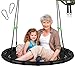 zbzbml Tree Swing with PP Mat Durable Safe and Easy to InstallBlack Outdoor Saucer SwingFlying Saucer Circle Swing for Yard Garden Playground Park 40 inches DiameterExtra Straps - Image 3
