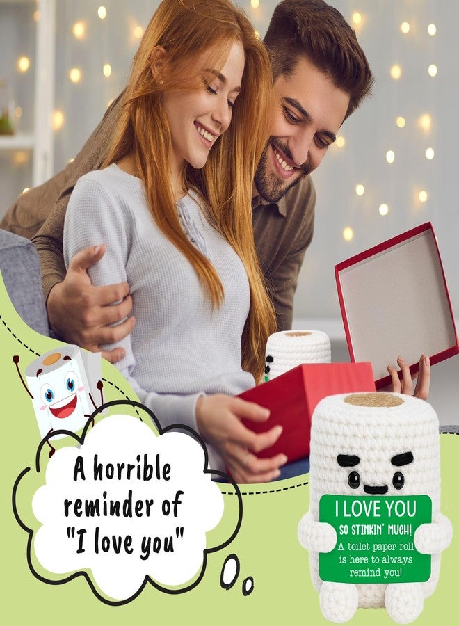 TuSuQing Anniversary I Love You Gifts for Him Her Christmas Wife Girlfriend Boyfriend Husband Gag Birthday Gifts for Men Women, Funny Valentines Easter Fathers Day Handmade Crochet Couples Gift for Fiance - Image 4