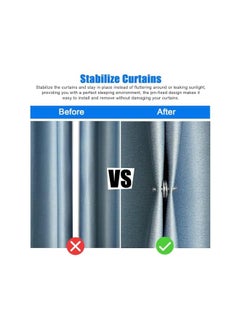 The Bros Curtain Magnets Closure, 10 Pairs Magnetic Curtain Clips, Strong Magnets Curtains Weights for Prevent Light Leaking Keep Curtain Closed for Home Bedroom Office Curtain Draperies  - Image 5