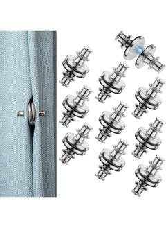 The Bros Curtain Magnets Closure, 10 Pairs Magnetic Curtain Clips, Strong Magnets Curtains Weights for Prevent Light Leaking Keep Curtain Closed for Home Bedroom Office Curtain Draperies  - Image 1