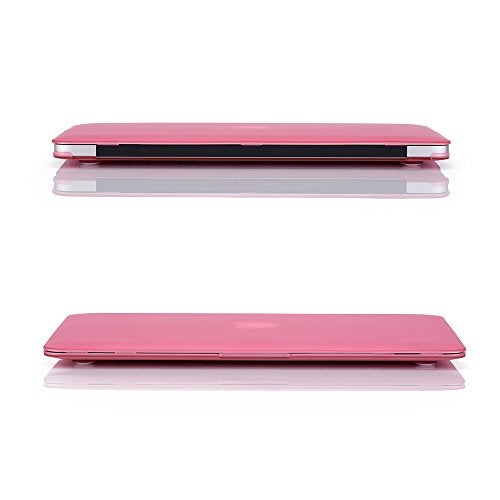 RUBAN Case Compatible with MacBook Air 13 Inch (Models: A1369 & A1466, Older Version 2010-2017 Release), Slim Snap On Hard Shell Protective Cover and Keyboard Cover, Pink - Image 4