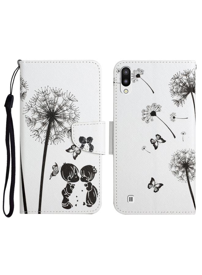 S-TOP Case For Samsung Galaxy A10 / M10 Painted Pattern Horizontal Flip Leather Case with Holder & Card Slot & Wallet - Image 1