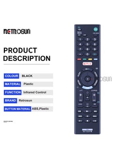 OMETTER RMT-TX203P For Sony Smart LCD TV Remote Control Netflix RMT-TX202P  - Image 3