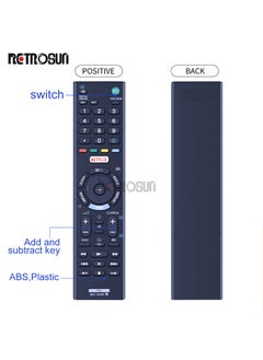 OMETTER RMT-TX203P For Sony Smart LCD TV Remote Control Netflix RMT-TX202P  - Image 4