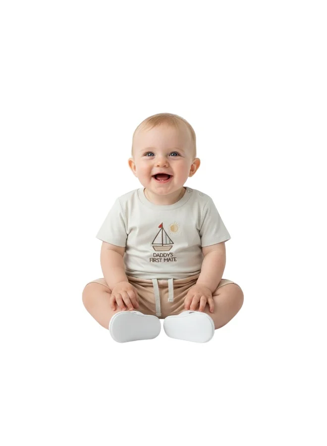 بامبيميسي Baby Boy Summer T-Shirt Both & Shorts Set – 2-Piece Casual Outfit