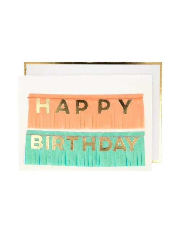 Meri Meri Birthday Fringe Garland Card