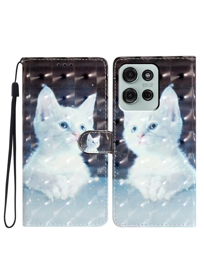 S-TOP Case For Motorola Moto G75 5G 3D Pattern Leather Phone Case - Image 1