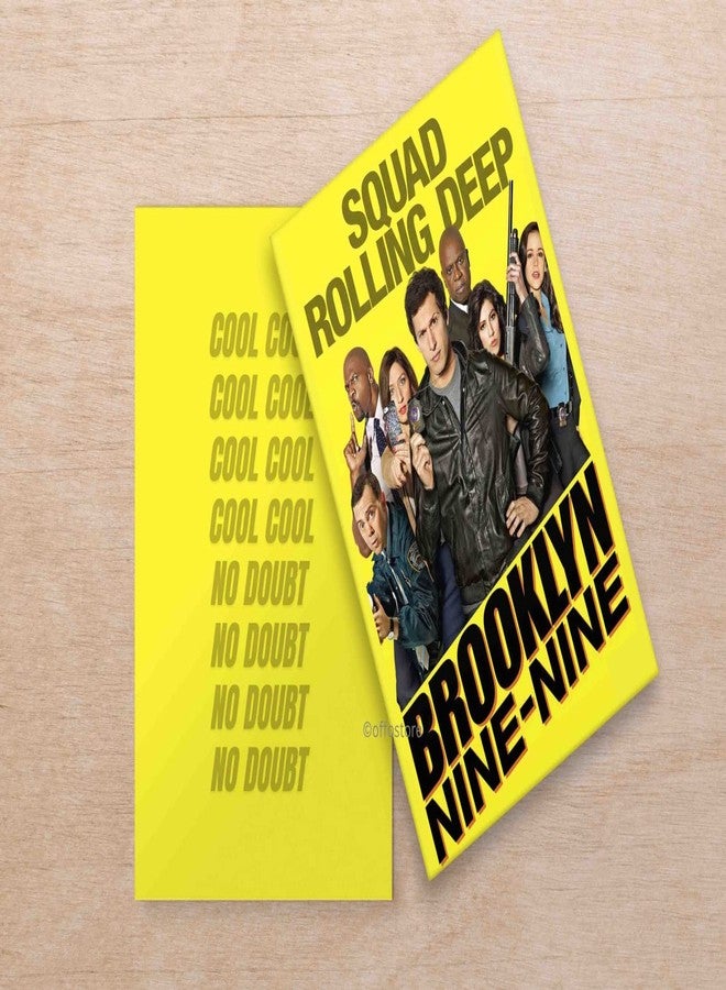 Offo Brooklyn Nine Printed, Smooth & Velvet finish A5 Ruled Notebook/Note book - 160 Pages, Hard bound - Image 3