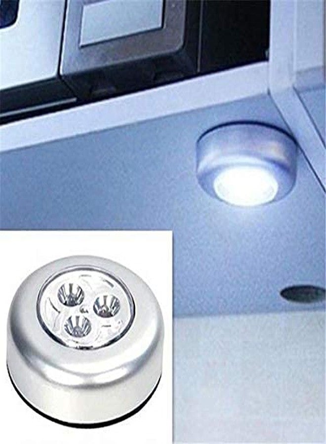 DEBIRE Round Shaped LED 3 in 1 LED Wall Spotlight Night Stick Tap White Light, (Pack of 1) - Image 4