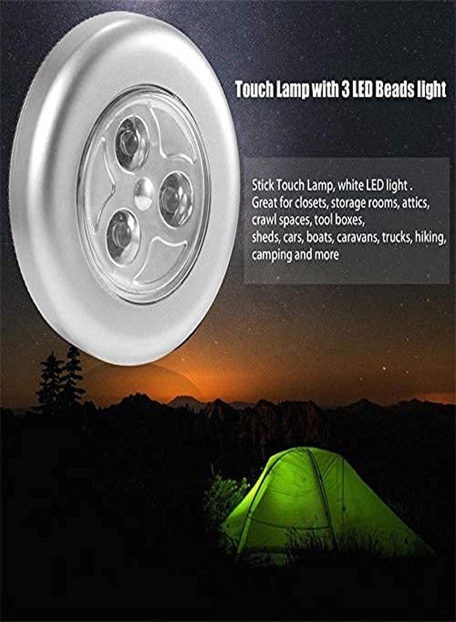 DEBIRE Round Shaped LED 3 in 1 LED Wall Spotlight Night Stick Tap White Light, (Pack of 1) - Image 5