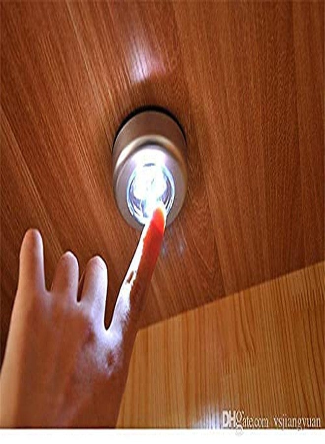 DEBIRE Round Shaped LED 3 in 1 LED Wall Spotlight Night Stick Tap White Light, (Pack of 1) - Image 2