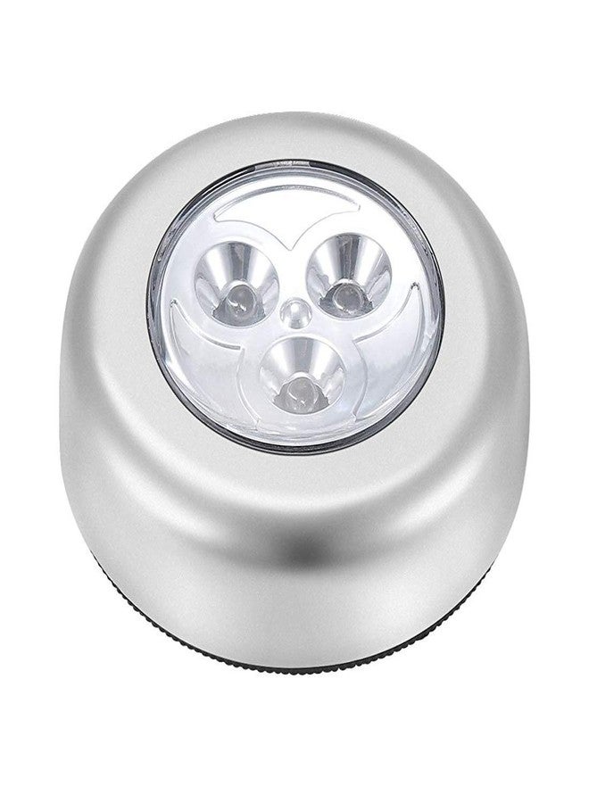 DEBIRE Round Shaped LED 3 in 1 LED Wall Spotlight Night Stick Tap White Light, (Pack of 1) - Image 1