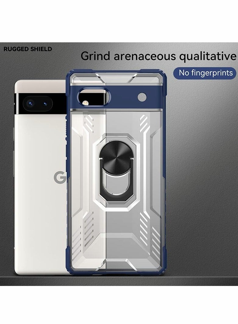 SYOSI Case for Pixel 6A,  with Screen Protector, Protective Shock Resistant TPU Bumper Scratch Magnetic Kickstand Lightweight Rugged Hard Cover for Google Pixel 6A - Image 4