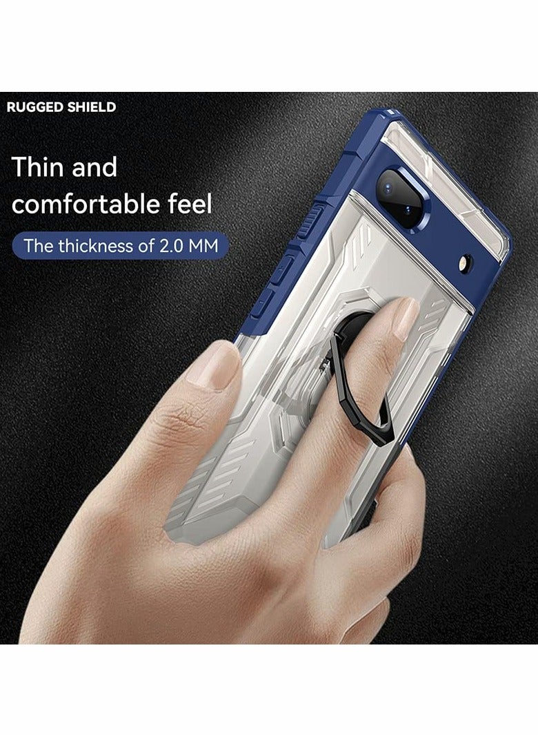 SYOSI Case for Pixel 6A,  with Screen Protector, Protective Shock Resistant TPU Bumper Scratch Magnetic Kickstand Lightweight Rugged Hard Cover for Google Pixel 6A - Image 3