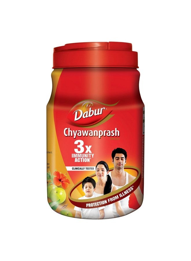 Dabur دابور شياوانبراش - 2 كجم | 3X عمل المناعة | مع 40+ أعشاب هندية | يساعد في بناء القوة والقدرة على التحمل | يعزز الصحة العامة | مكمل صحي هندي | جيد للهضم والتنفس - Image 1