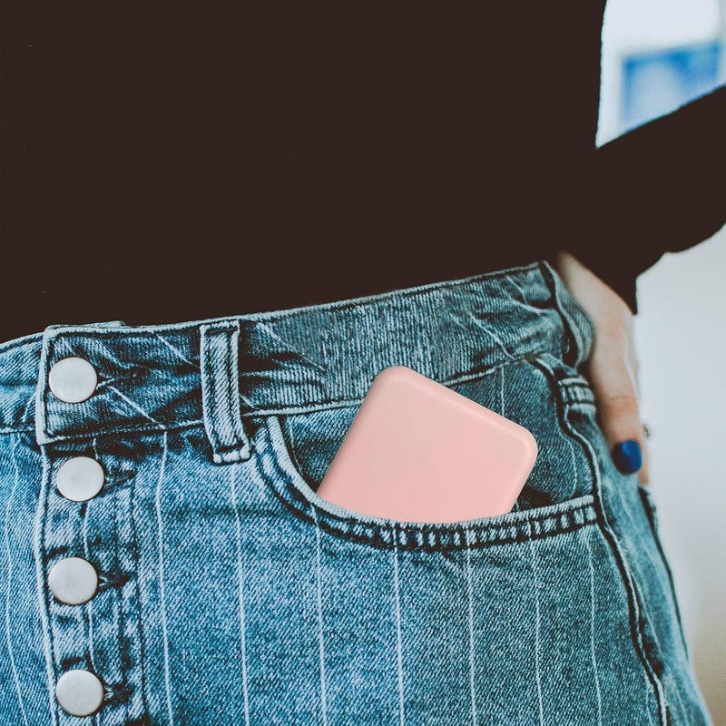 Kintion Rechargeable Pocket Mirror, 1X/3X Magnification LED Compact Travel Makeup Mirror, 3 Color Temperature, Dimmable, 400mAh, Portable Compact Mirror, Small Purse Mirrors for Women Gift, Pink - Image 3