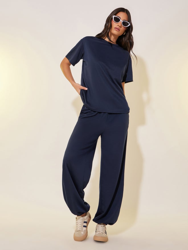 Take Two Back Slogan Printed T-Shirt and Joggers Co-Ords