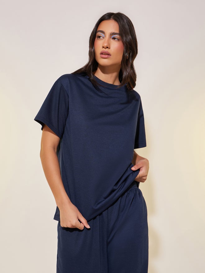 Take Two Back Slogan Printed T-Shirt and Joggers Co-Ords