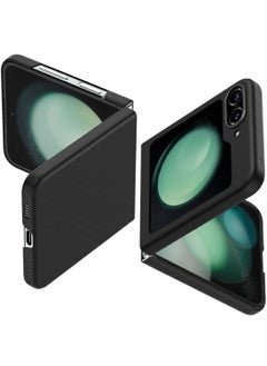 Spigen غطاء حماية من ألياف الأراميد Air Skin Pro لهاتف Samsung Galaxy Flip 5 - أسود  - Image 1