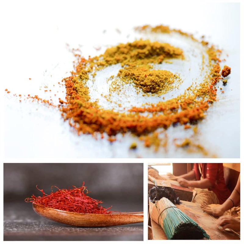 Chitshakti Trust Chitshakti Agarbatti Combo for Pooja Set of 10 Herbal Incense Sticks Assorted Fragrance Kesar Chandan Parijat Sandalwood Amber Cedarwood Agarwood Nepal Musk Myrrh Rose Lotus  - Image 4