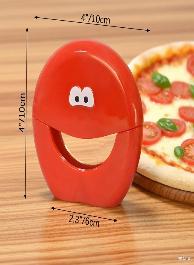 SCORYULE Pizza Cutter Wheel with Cover, Stainless Pizza Cutter, Sharp & Easy to clean, Dishwasher Safe for Kitchen(Red) - Image 2