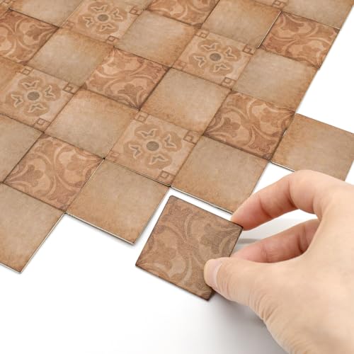 iLAND Dollhouse Flooring on 112 Scale 16 Scale Miniature Dollhouse Accessories 30pcs DoubleSided Dollhouse Floor Tiles Classical Inlays Marbling Pattern - Image 1