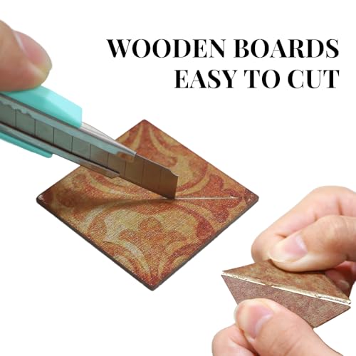 iLAND Dollhouse Flooring on 112 Scale 16 Scale Miniature Dollhouse Accessories 30pcs DoubleSided Dollhouse Floor Tiles Classical Inlays Marbling Pattern - Image 5