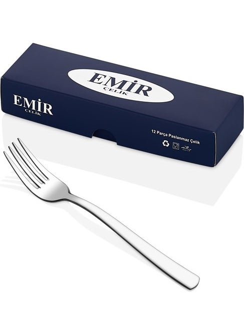 Emir Çelik Dessert Fork  - Image 1