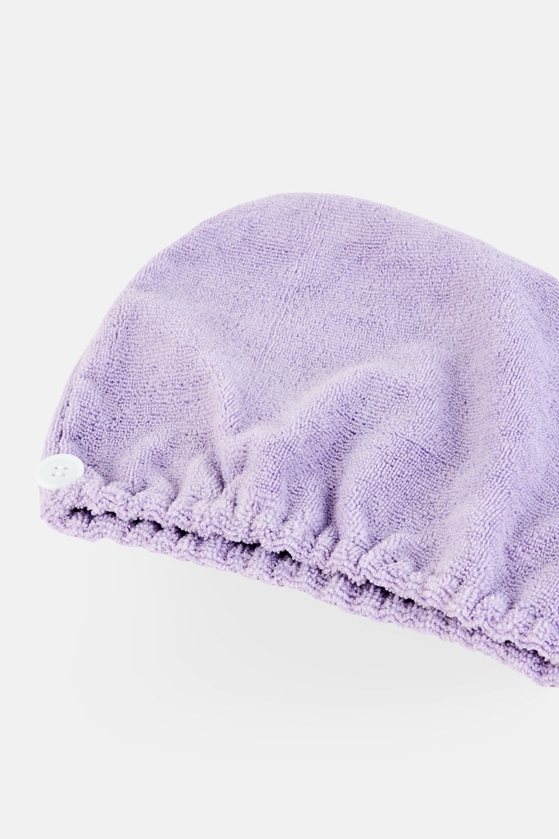 Daily Concepts Daily Hair Towel Wrap Lacy, Lilac - Image 3